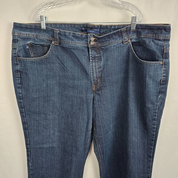 BandolinoBlu Adriana Boot Cut Jeans Women's 24W Blue Dark Wash - Picture 2 of 16